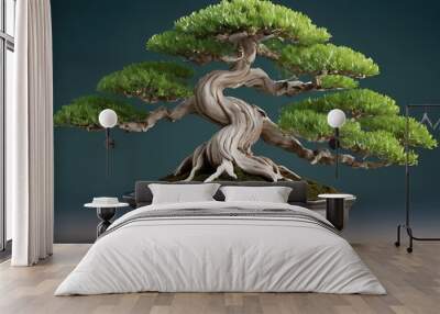 bonsai tree in a pot Wall mural