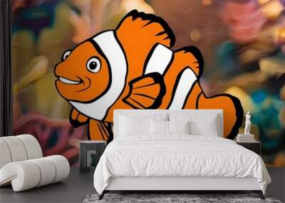 fish in aquarium Wall mural