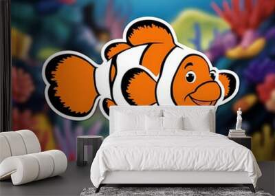 fish in aquarium Wall mural