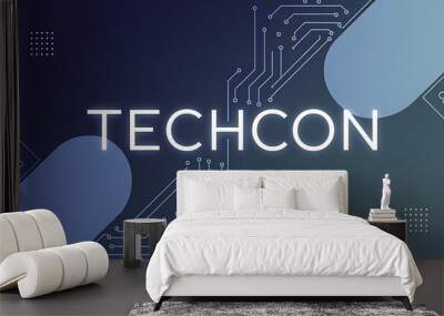 technology background Wall mural