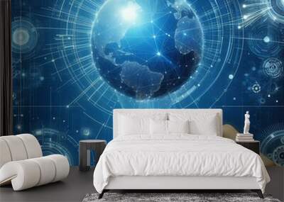 the internet technologies Wall mural