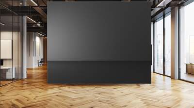 Empty Black Studio Backround Wall mural