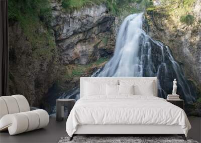 Scenic Waterfall Landscape in Austria Wall mural