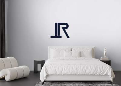 Alphabet letters Initials Monogram logo TR, RT, T and R Wall mural