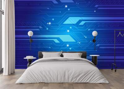 Abstract technology background. Modern hight tech background. Digital illustration. Wall mural