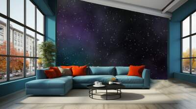 Space scape design with stars field in the galaxy Wall mural