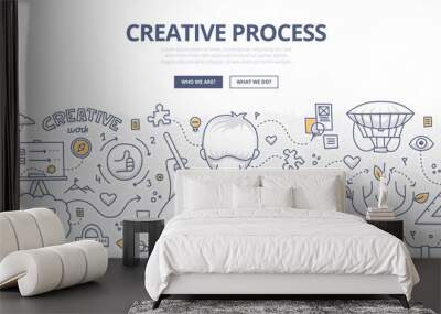 creative process doodle design Wall mural