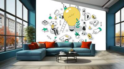 Great Idea Isometric Concept Wall mural