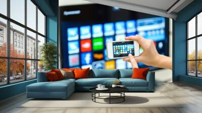 smart tv Wall mural