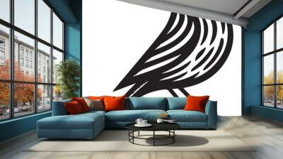 bird silhuette vector 2 Wall mural