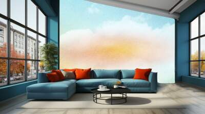 soft cloud and sky with pastel gradient color and grunge texture ,abstract nature background Wall mural