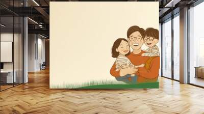 Autumn Family Bliss Wall mural