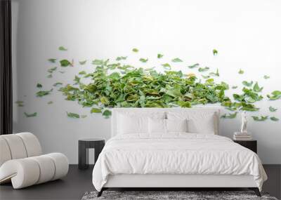 dried parsley isolated on white background Wall mural