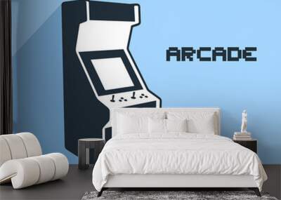 Arcade machine illustration Wall mural