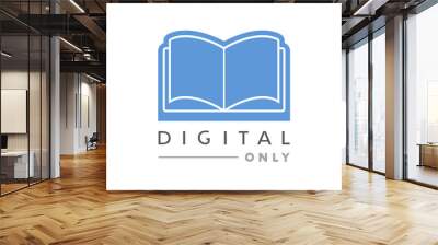 Creative design of digital book icon Wall mural