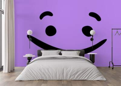 smiling face illustration Wall mural