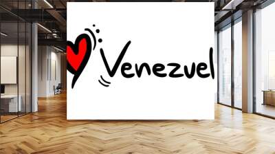 venezuela love Wall mural