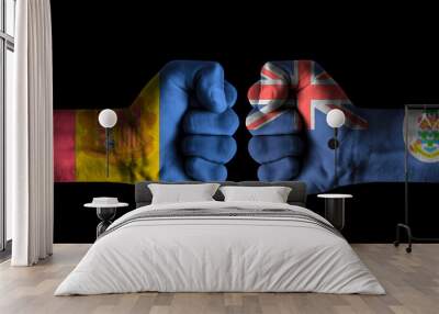 Andorra vs Cayman islands Wall mural