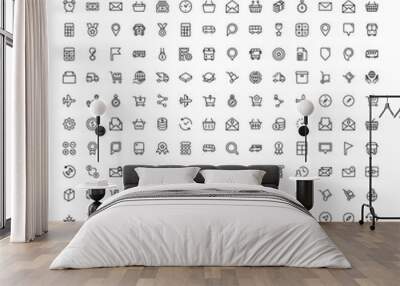 Delivery flat icon Wall mural