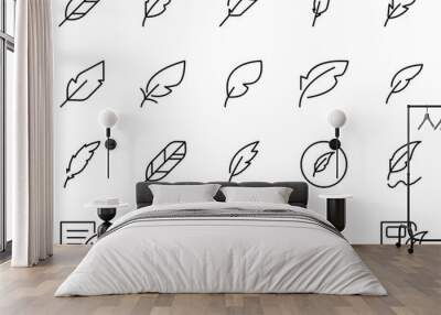 Pen line icon Wall mural