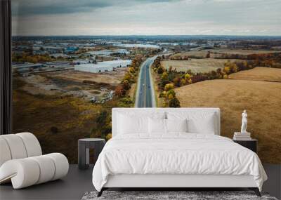 Brantford in fall colors Wall mural