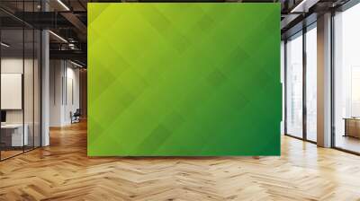 Web banner Green abstract background diamond shape and space for text Wall mural