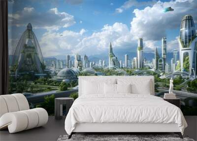 Visionary Futuristic Cityscape: Urban Evolution