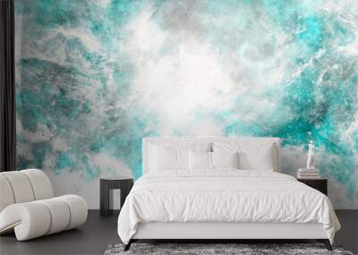 abstract blue background with smoke winter gift card background soft snow effect winter love canvas marble interior surface vintage wallpaper	 Wall mural