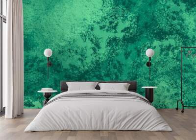 green scratch grunge stone color reflected guardian background image with high-quality tracing wallpaper Father Day love watercolor eye pace canvas template use infographics use art  Wall mural