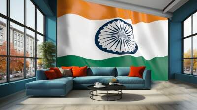 India flag waiving. 3d illustration Wall mural