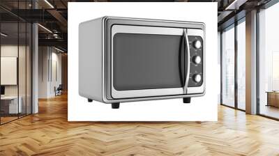 Microwave oven isolated on white transparent. Kitchen home appliance  Wall mural