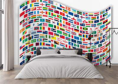 Flags of world Wall mural