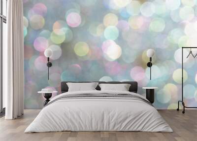 Abstract bokeh blurred lights background Wall mural