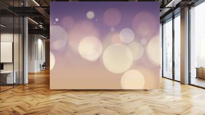 Abstract bokeh blurred lights wallpaper Wall mural