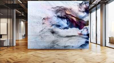 Abstract paint on a canvas Wall mural