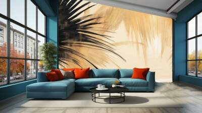 Abstract palm leaf artAbstract palm leaf art Wall mural