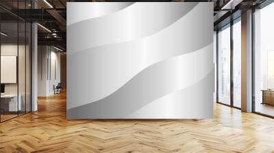 Abstract silver metallic background design Wall mural