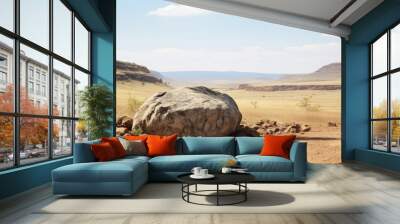 African nature rock outdoors ground. Wall mural