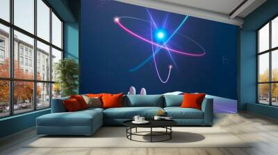 AI nuclear energy industry innovation, smart grid disruptive technology Wall mural