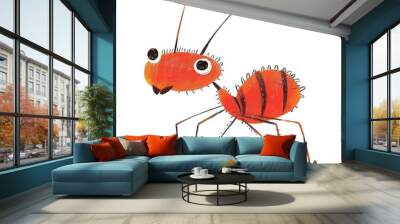 ant png cute animal, transparent background Wall mural