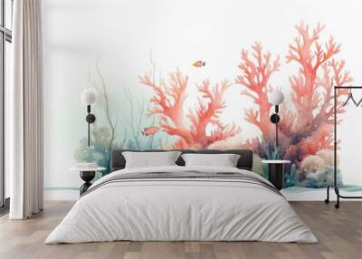 Aquarium outdoors nature water. Wall mural