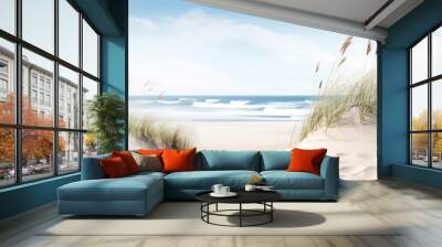 Beach landscape outdoors horizon. Wall mural