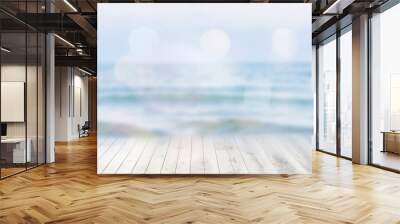 Beach product background Wall mural