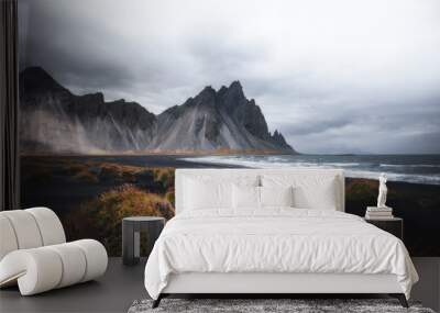 Beautiful Icelandic Stokksnes beach Wall mural