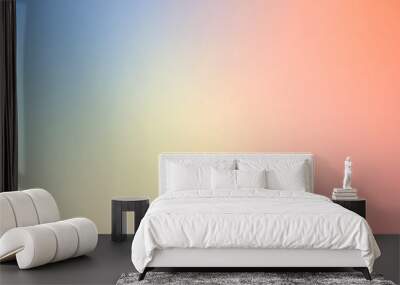 Beautiful summer gradient background Wall mural