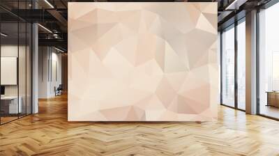 Beige polygon textured background Wall mural