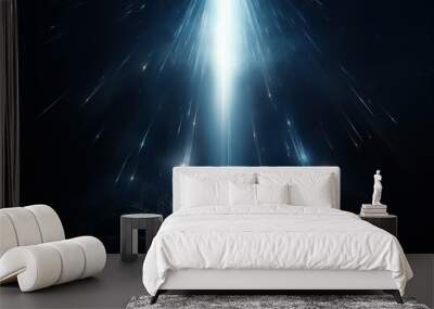 Blue light effect backdrop Wall mural