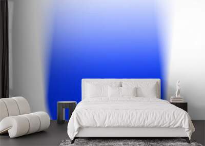 Blurry blue png sticker, transparent background Wall mural