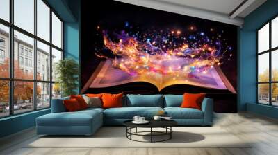 Book publication fire spirituality. Wall mural