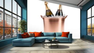 Bottle bucket drink wine. Wall mural